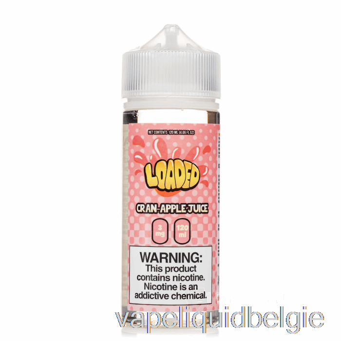 Vape België Cran Apple - Geladen E-vloeistof - Meedogenloos - 120ml 3mg